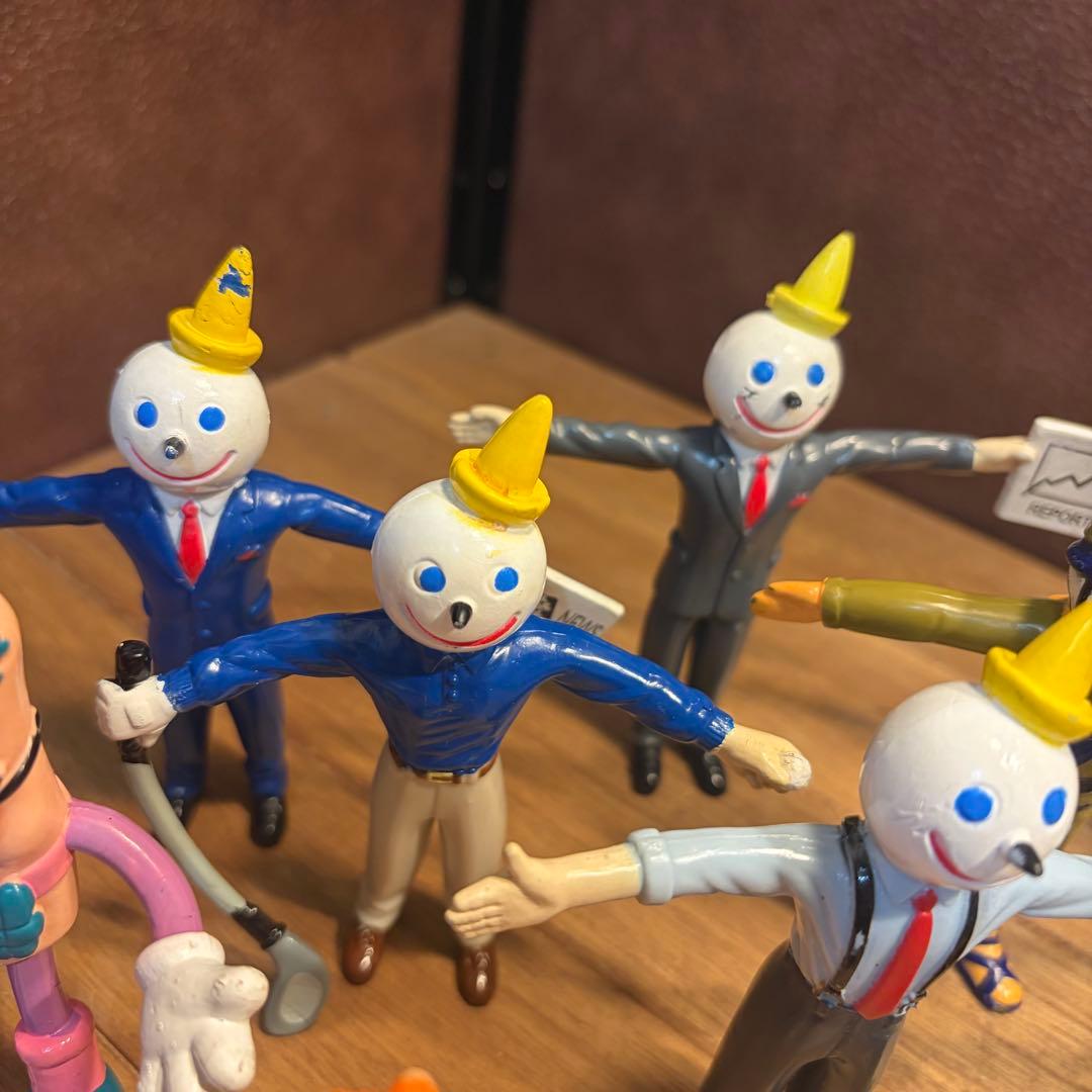 USAヴィンテージミールトイ　ジャックインザボックス　ベンダブルフィギュアセット