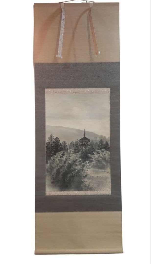 82Z292絵画 日本画掛軸 茶道具茶掛け 掛け軸