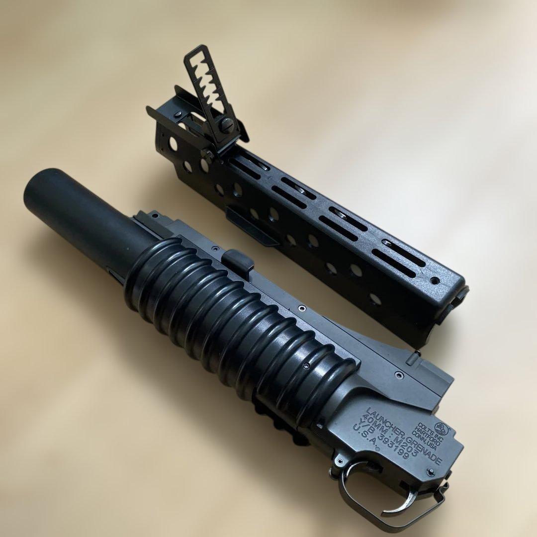 東京マルイ純正M203グレネード3発同時発射エアガン M16タイプ（絶版品）