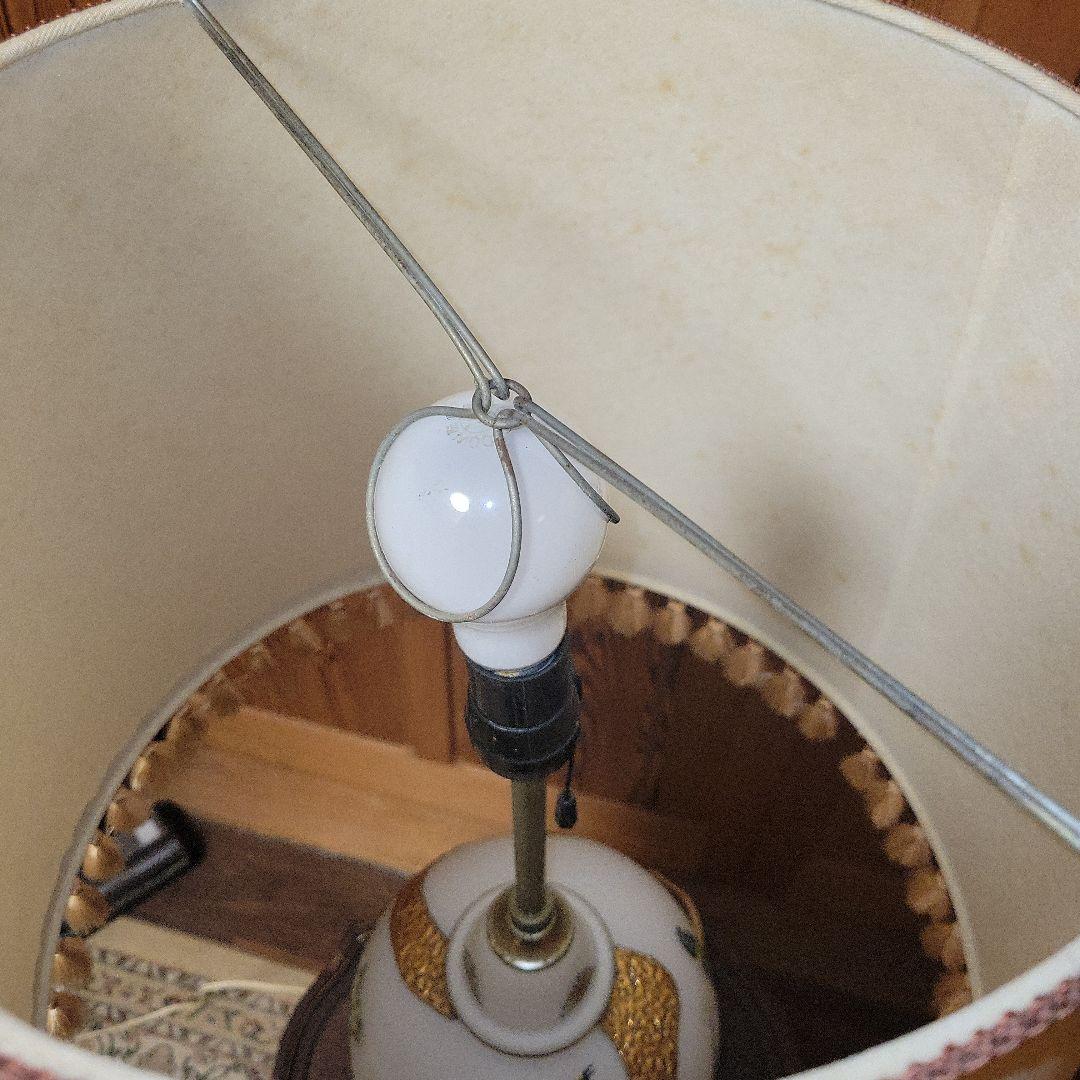 【長期保管品】スタンドライト 2灯式アンティークライト 昭和レトロ