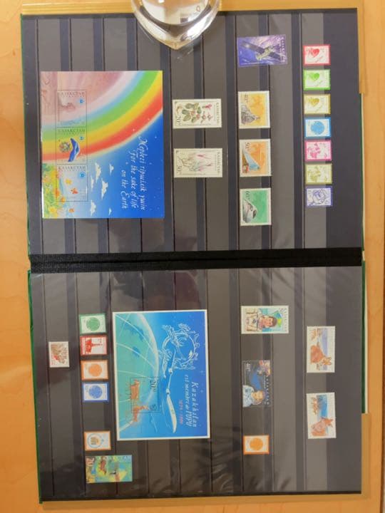 外国切手 中国/カザフスタン/タイ/ラオス (超レア・未使用・非売品・政府公式)