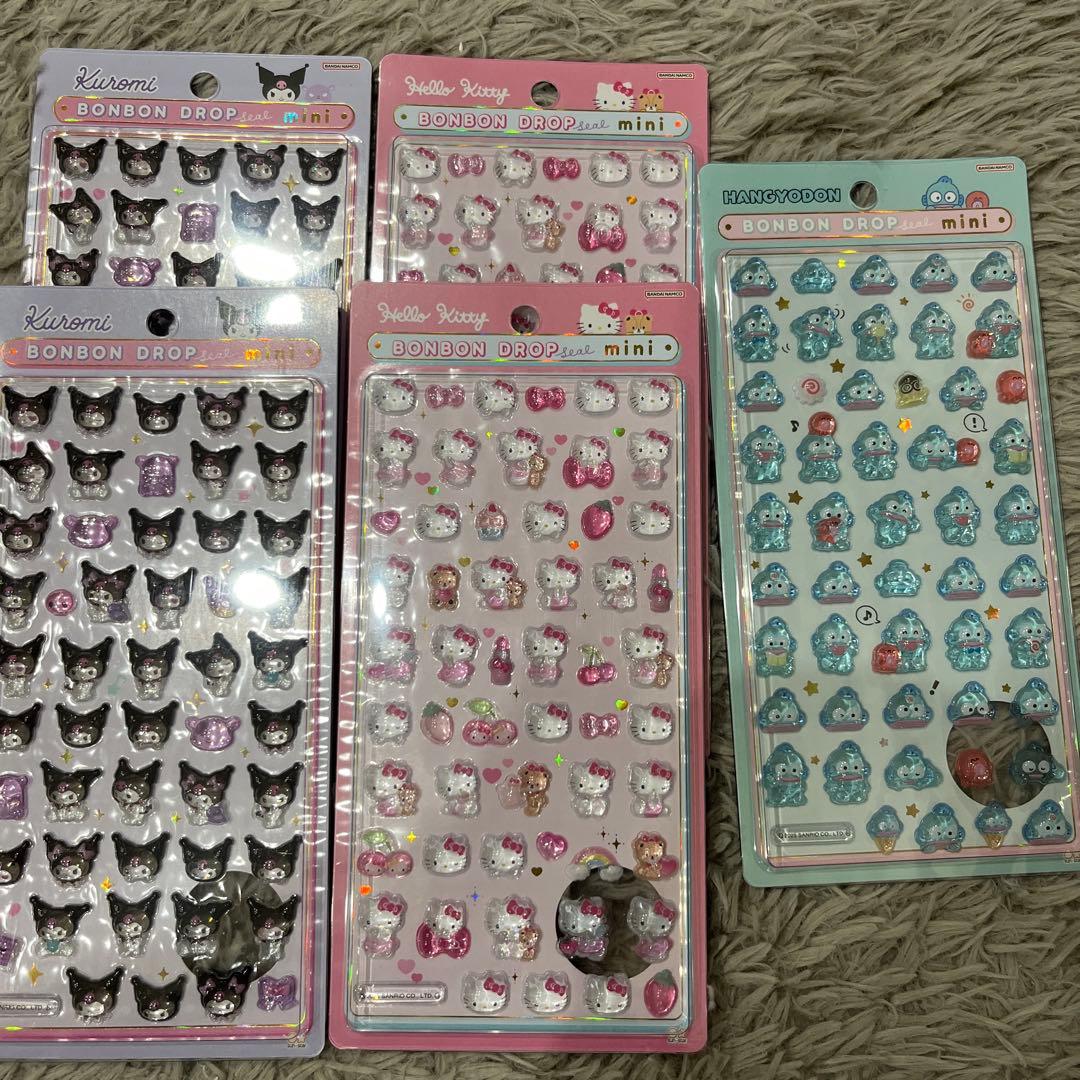ボンボンドロップシール　たまごっち　サンリオ　しずくちゃん　正規品、正規購入