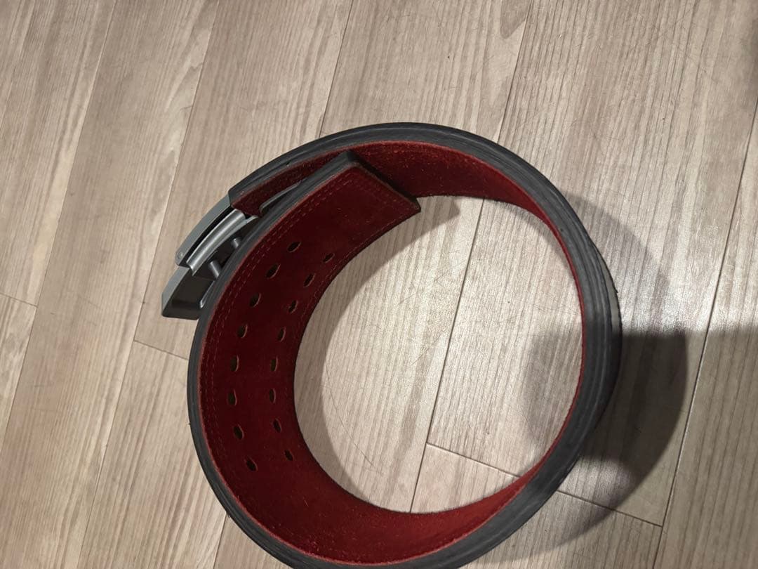 SBD パワーベルト 黒/赤 13mm Sサイズ