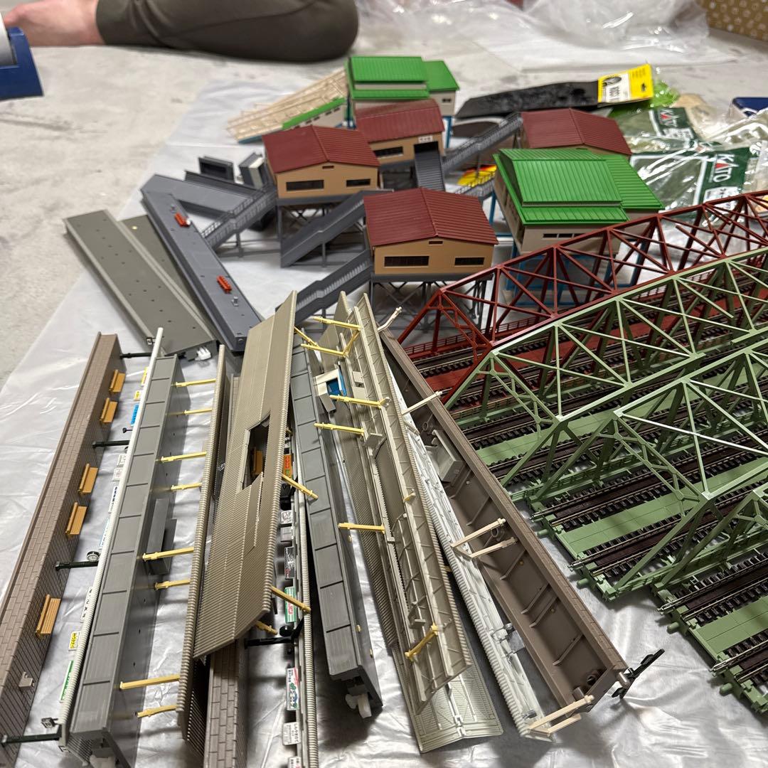 ［ジャンク］鉄道模型　Nゲージ　ストラクチャー　大型トラス橋他　大量　まとめ