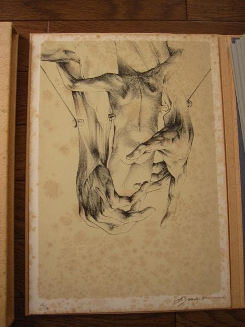 建石修志　変形譚　限定300部　オリジナルリトグラフ　lithograph　一葉