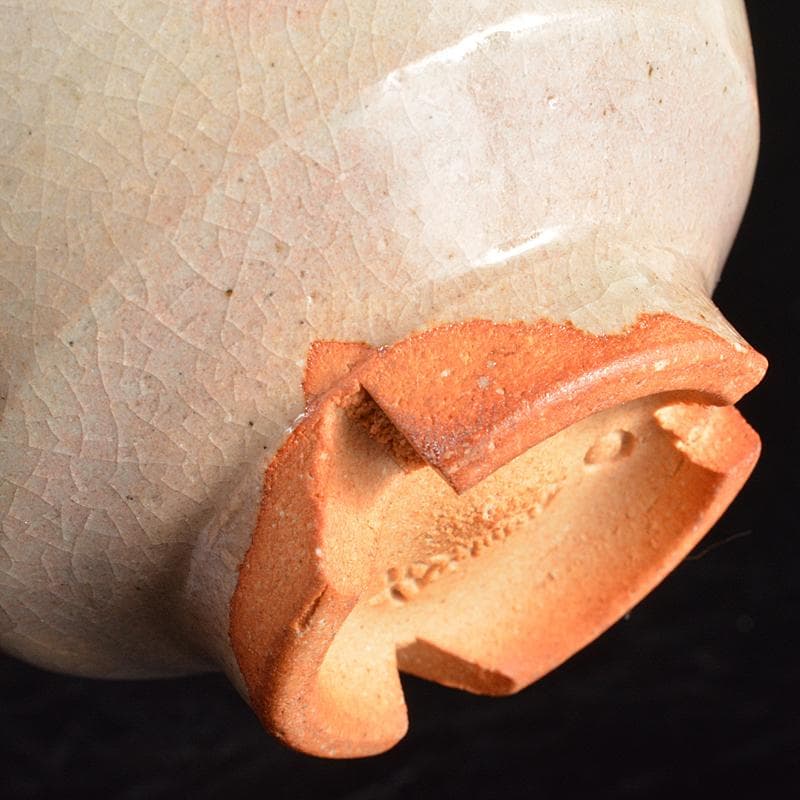 古曽部焼　高槻古曽部　寒川義崇造　立鷺　汲出茶碗　五客　共箱　M　R5724