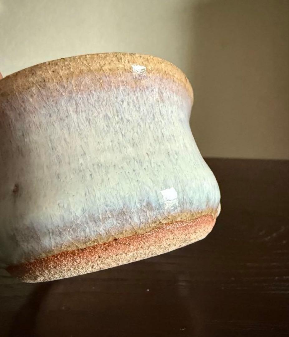 民藝 会津本郷焼 宗像窯 七代目 宗像亮一 ぐい呑 酒器 在銘