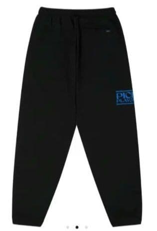 PICK UP PLAYGROUND スウェットパンツ (黒/青) サイズS