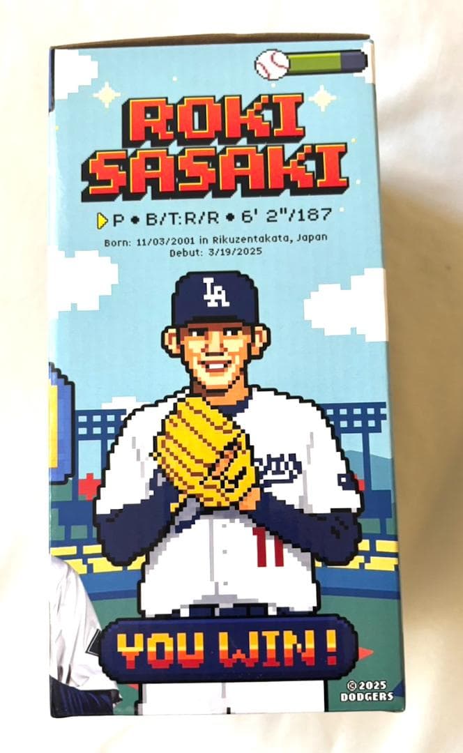 セット☆8/4来場者限定ドジャース 佐々木朗希ボブルヘッド/ボールペン1本付き