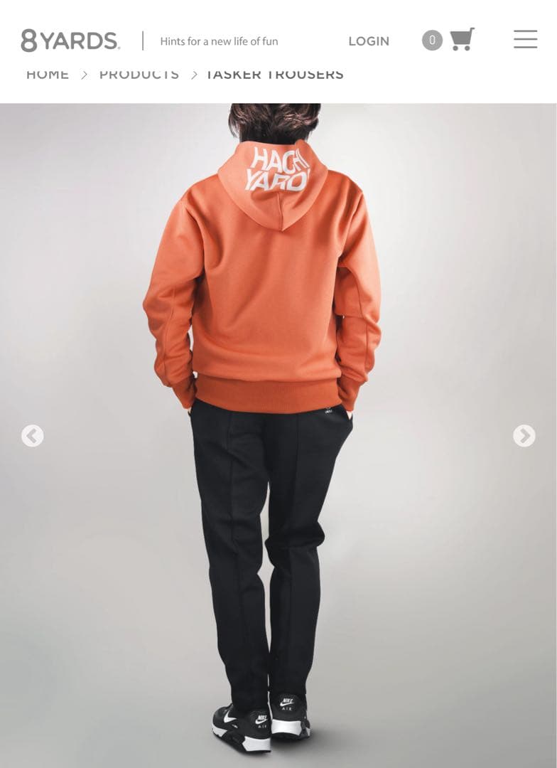 8YARDS タスカーパンツ ブラック