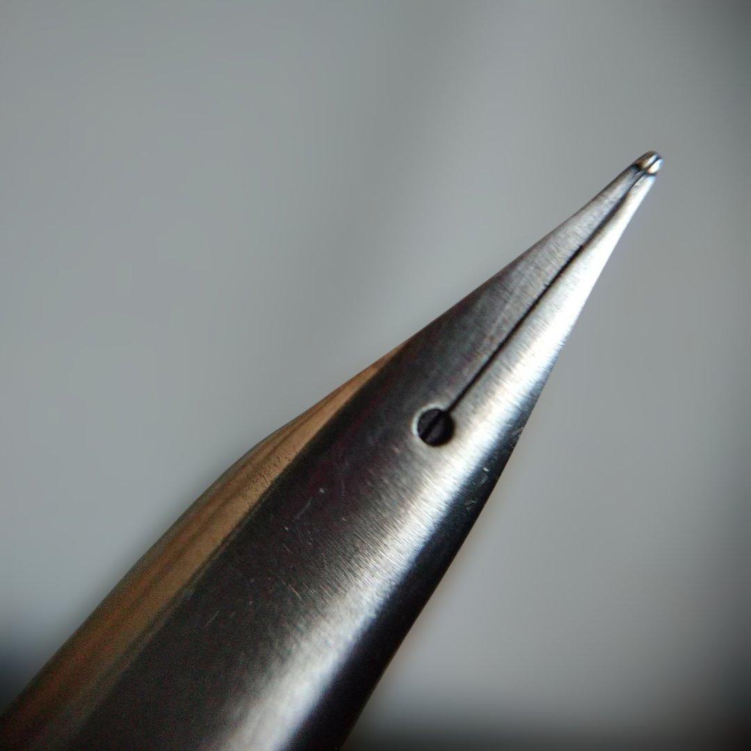 シルバー 万年筆 キャップ式 細字 PILOT ペン一体型 F H372