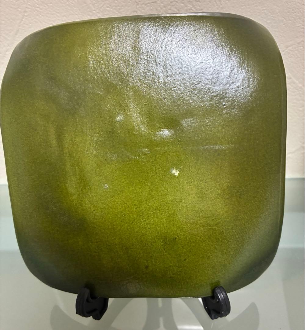 九谷焼　飾り角皿　3代浅蔵五十吉氏作　共箱入り