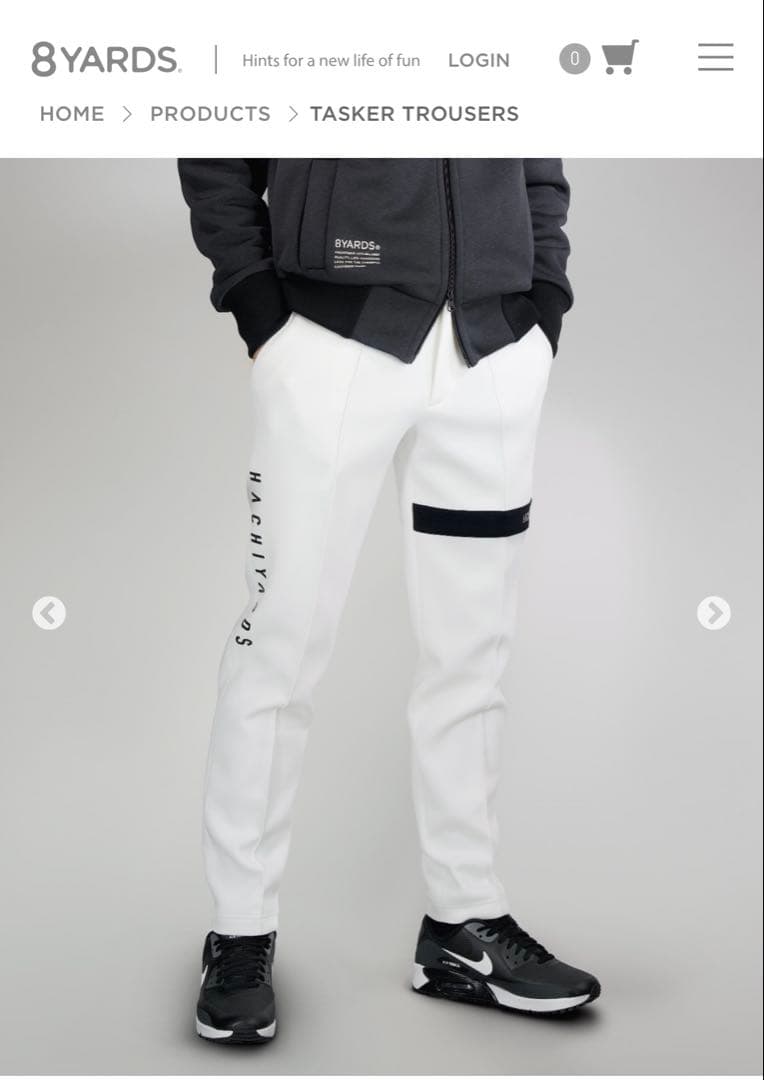 8YARDS タスカーパンツ ホワイト