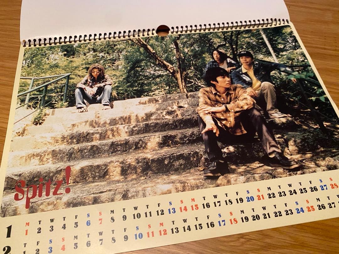 スピッツ　サイン入りカレンダー　1996年　レア