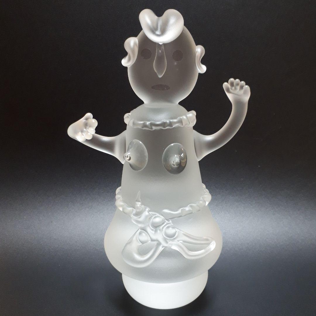 銘 ″ 埴輪 ″　手吹きガラス　黒木国昭 作　　　☆現代ガラス芸術の巨匠 作品