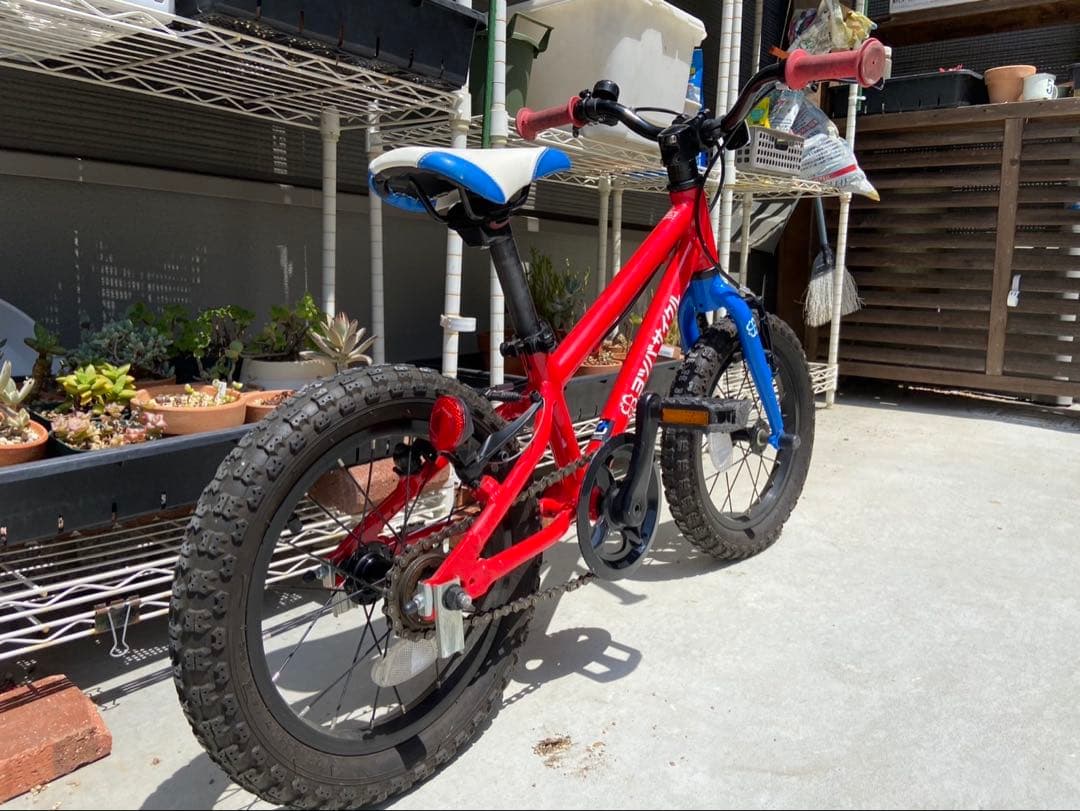 cosmoさん専用 ヨツバサイクル14インチ 子供用自転車 レッド 補助輪付き