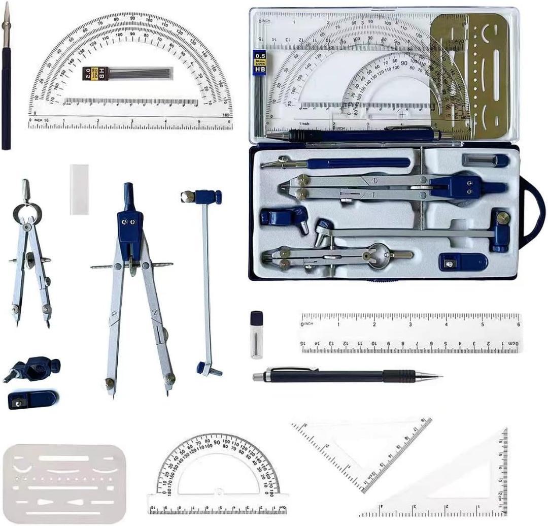 プロフェッショナルコンパス エンジニア用製図ツールジオメトリ用 幾何学精密ツール