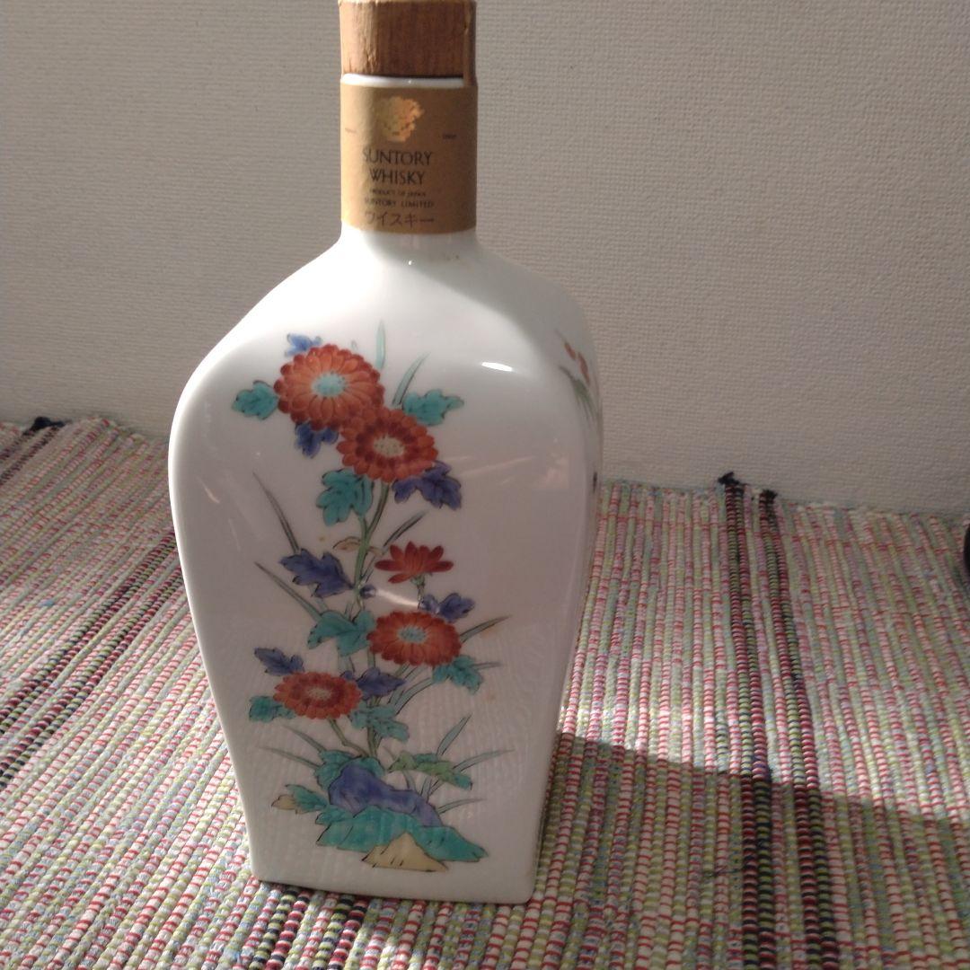 サントリー ウイスキー 山崎ピュアモルト錦菊梅竹文有田焼陶器ボトル