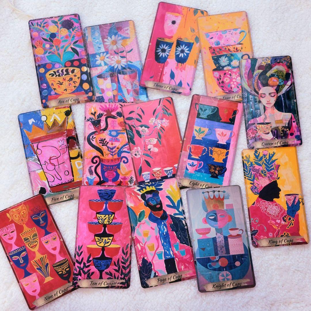 新品 正規品 溺愛ロマンス タロットカード 金縁 全78枚 金のハート