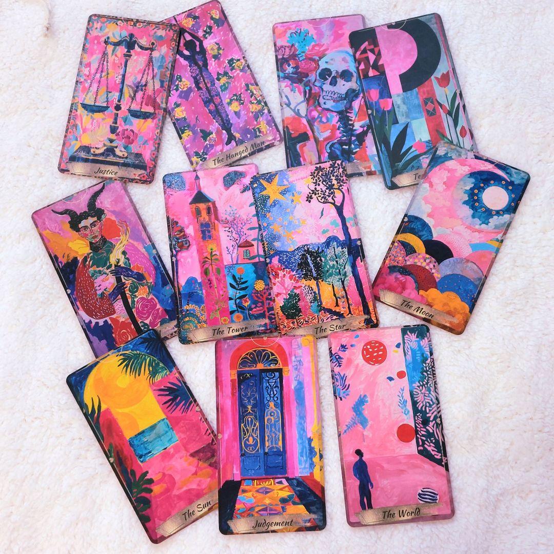 新品 正規品 溺愛ロマンス タロットカード 金縁 全78枚 金のハート