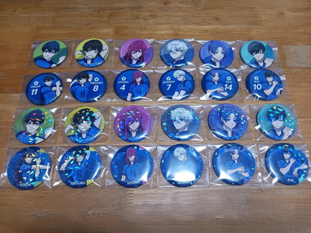 【新品】 ブルーロック 全24種 試合前の準備 ホログラム ＆ノーマル 缶バッジ