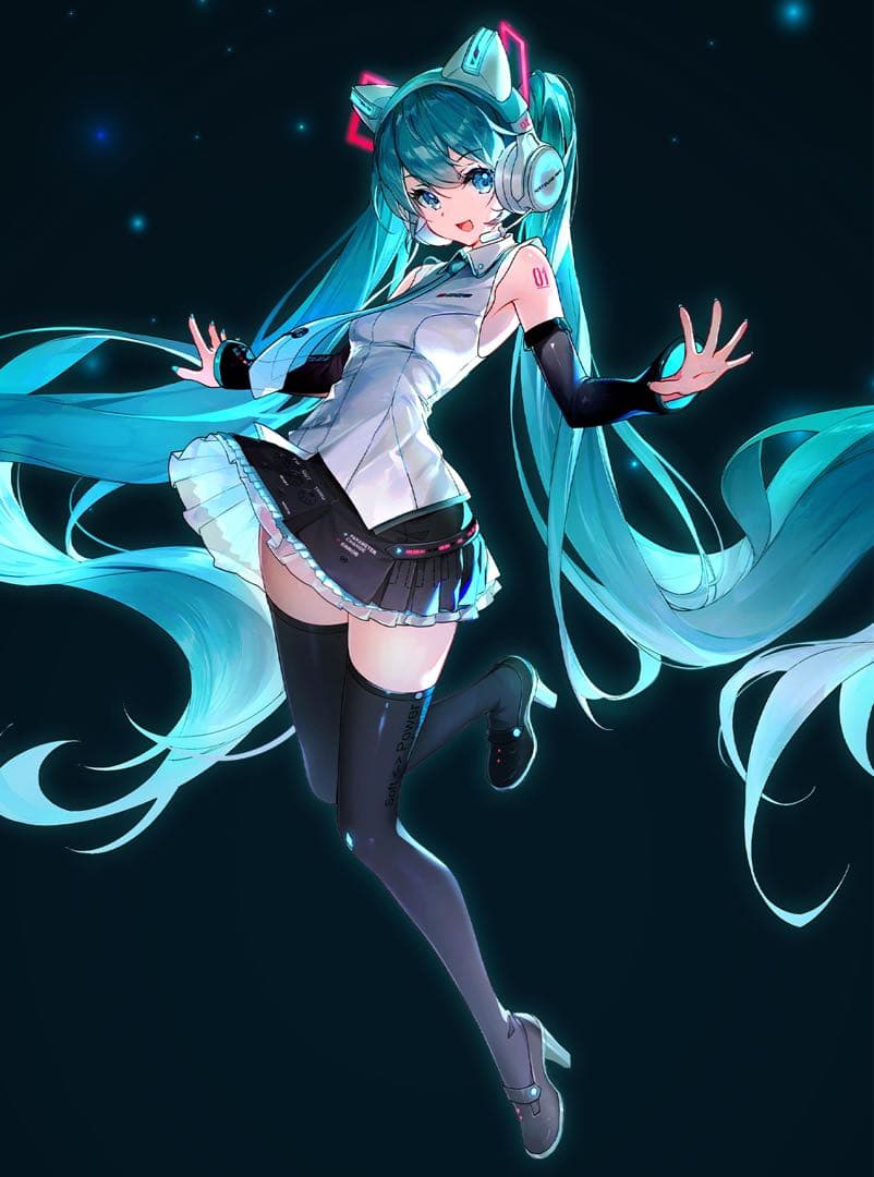 YOWU 第2世代 初音ミク 猫耳 ヘッドホン