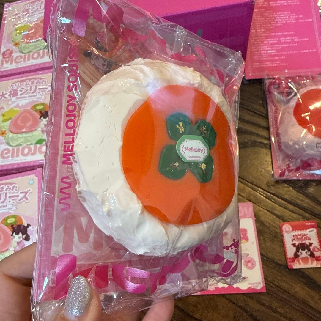 ❤️大人気❤️Mellojoy スクイーズ 大福 3個　パイナップル　柿　グレフル