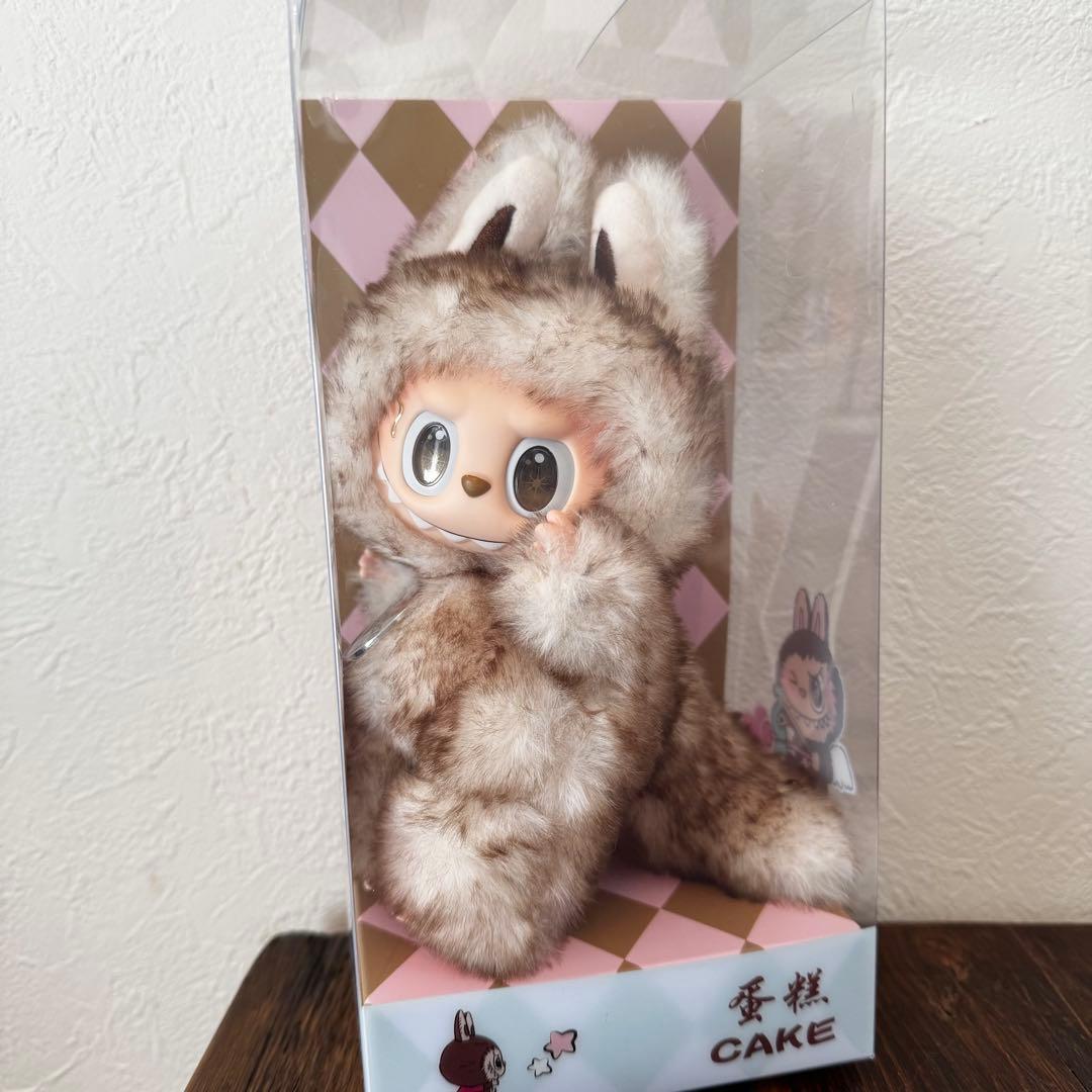 【海外限定】ZIMOMO LABUBUぬいぐるみキーホルダーCAKE
