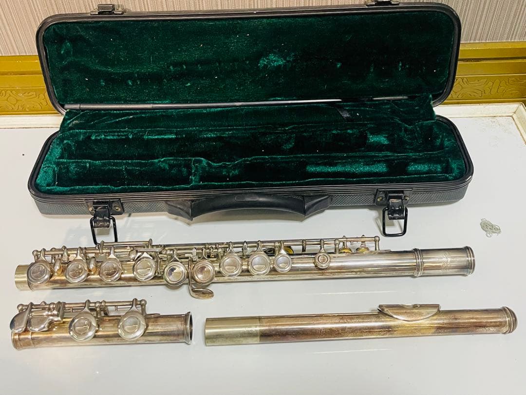 フルート本体 銀メッキ 16キー ケース付き