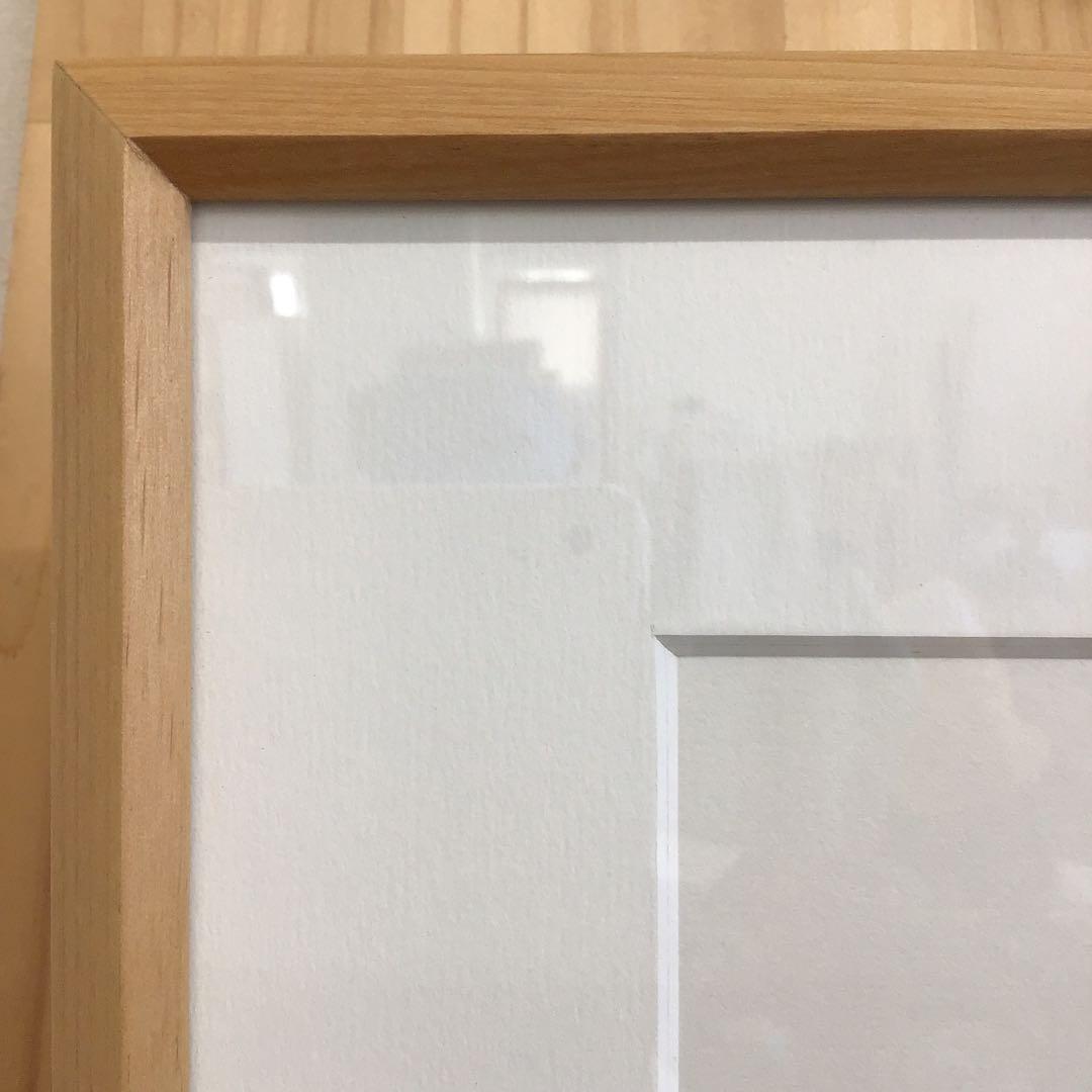 水彩画　地蔵画「ありがとう」　南部柔心　額装　栞　紙箱　配送用桐箱　S423SG