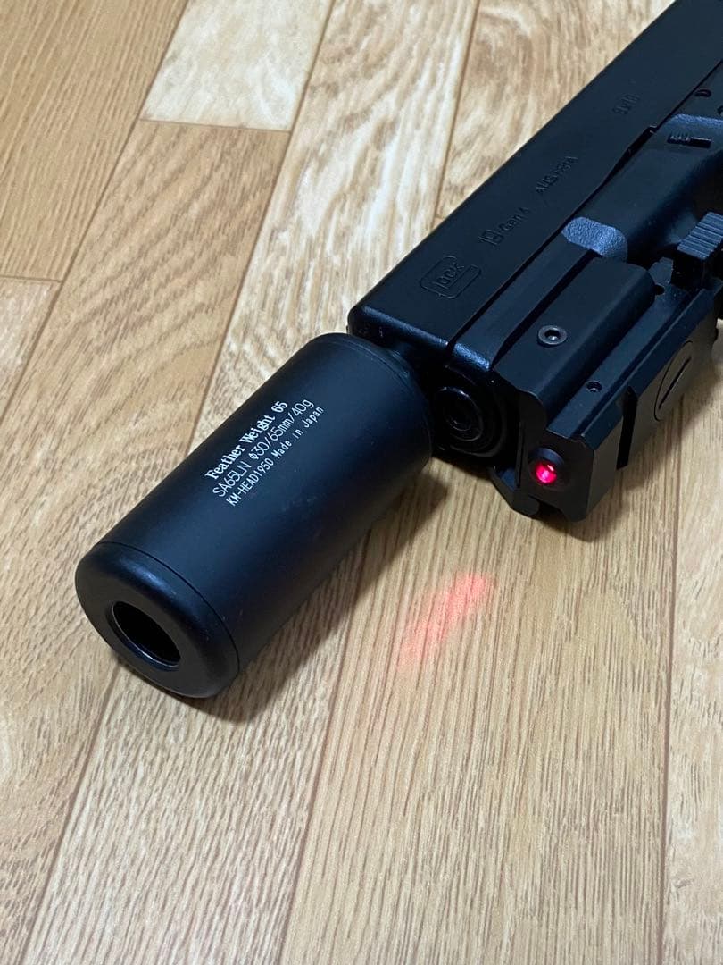美品 訳有 マルイ グロック19 Gen4★アウターバレル/KM サイレンサー付