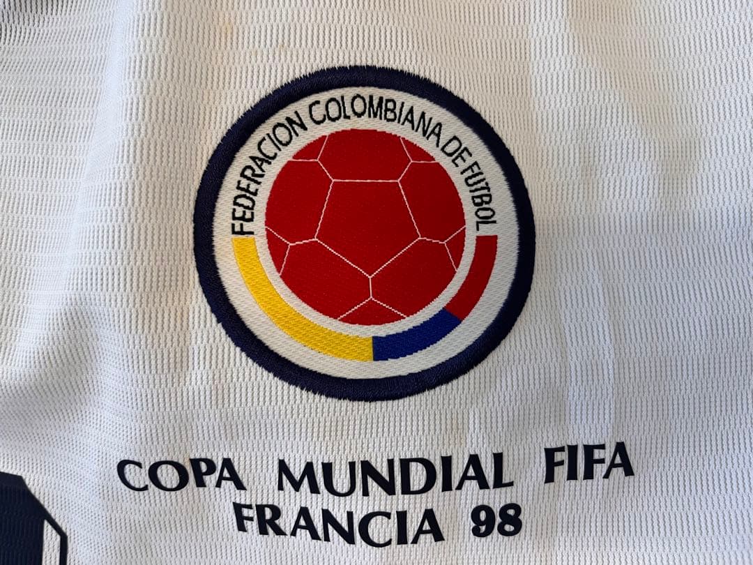 バルデラマ　コロンビア代表　ユニフォーム　レア　1998年W杯時代デザイン