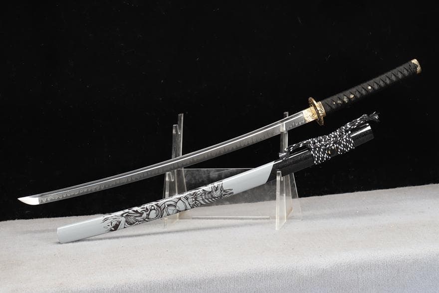 【武士一狼画】 日本刀 模造刀 居合刀 斬馬刀 龍泉剣 清剣 唐刀 漢剣