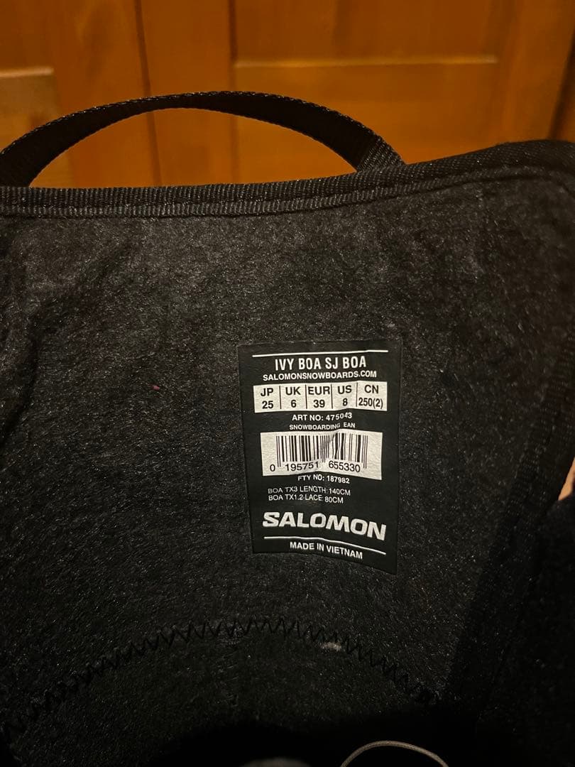 SALOMON IVY BOA SJ BOA 今期モデル スノボブーツ 25cm