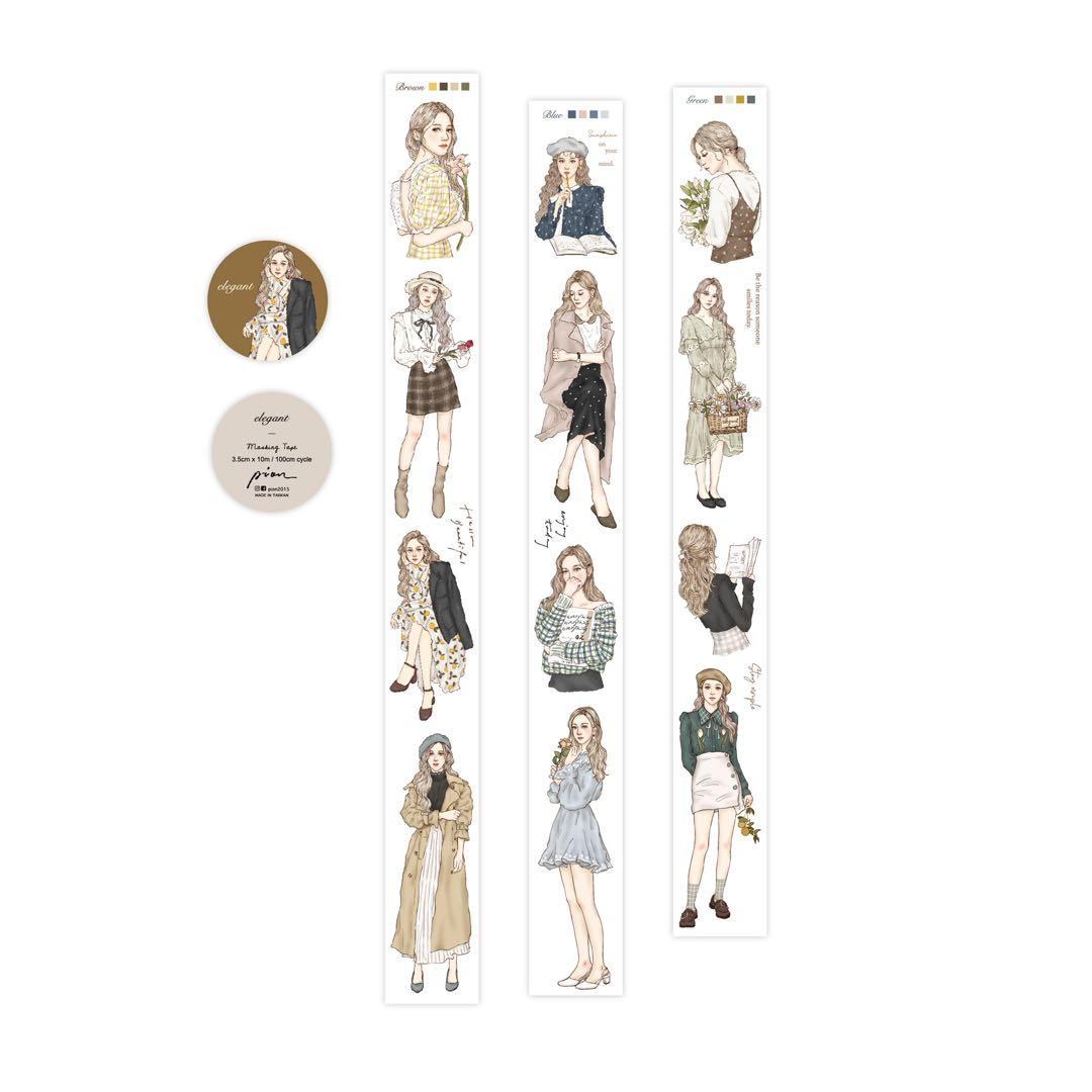 pion《Elegant》 PETテープ　海外マスキングテープ 【1106】