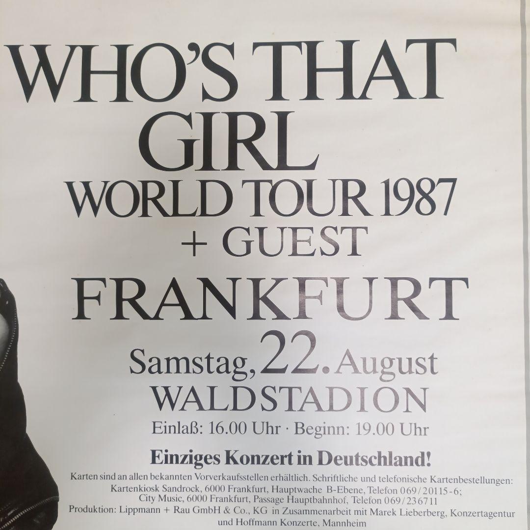 マドンナ WHO'S THAT GIRL WORLD TOUR ポスター