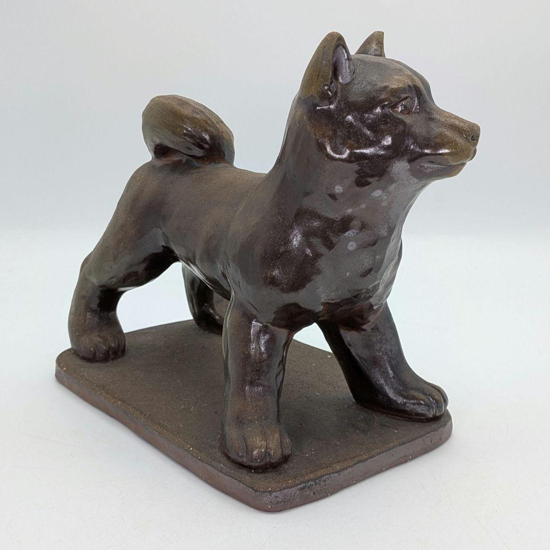 武用君彦 備前焼 干支置物「甲戌」 共箱共布栞 戌年 犬 イヌ 縁起物 dog