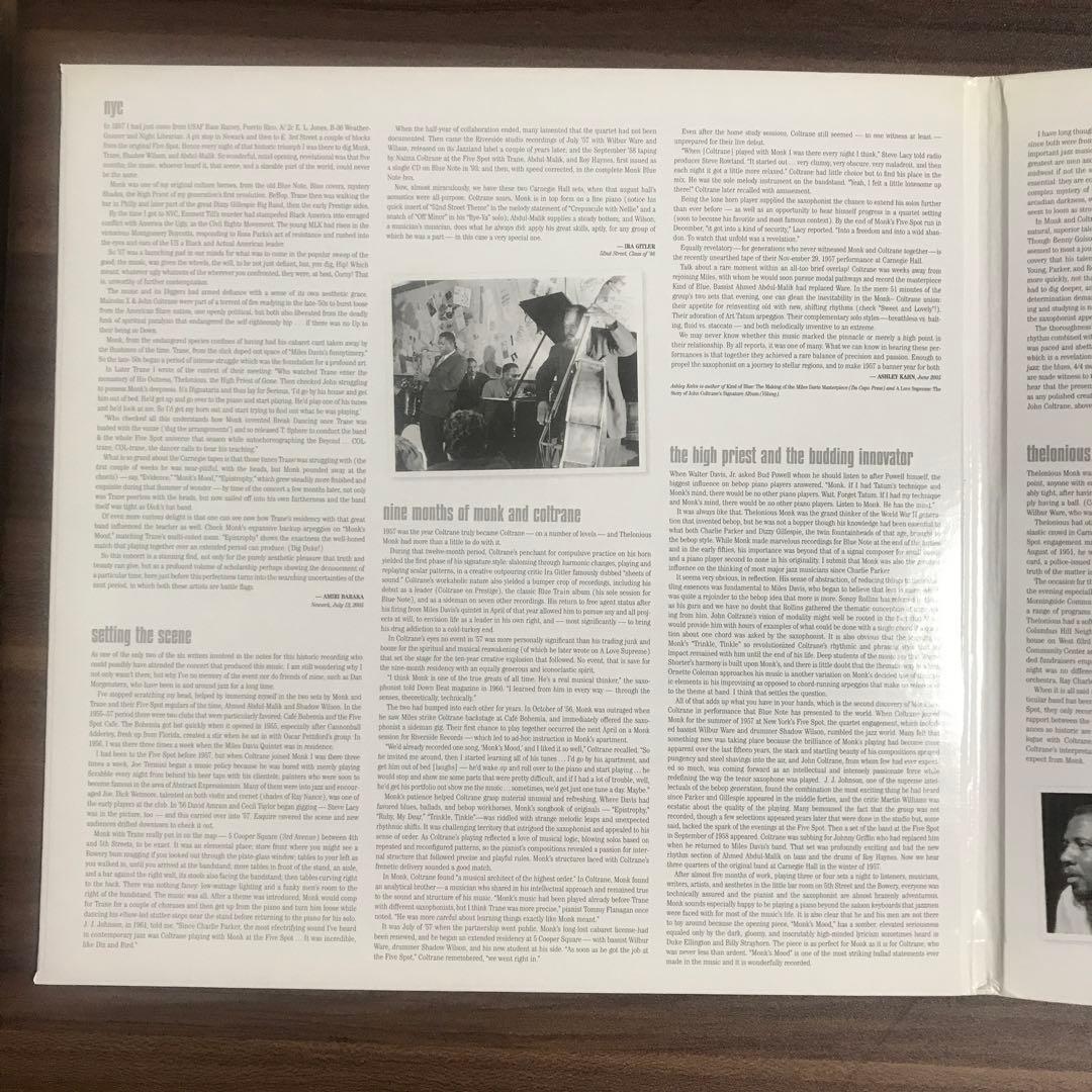 THELONIUS MONK QUARTET 200g LPレコード