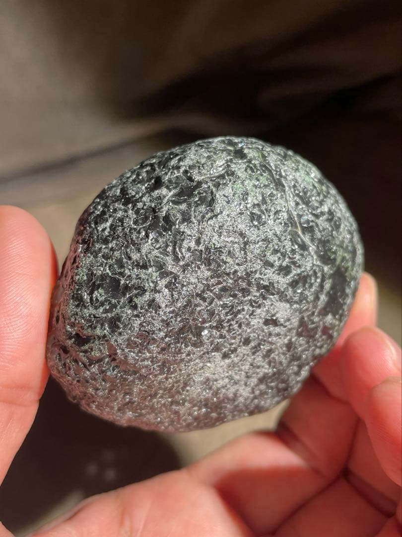 研磨品　十勝石玲瓏複合色　レインボーオブシディアン