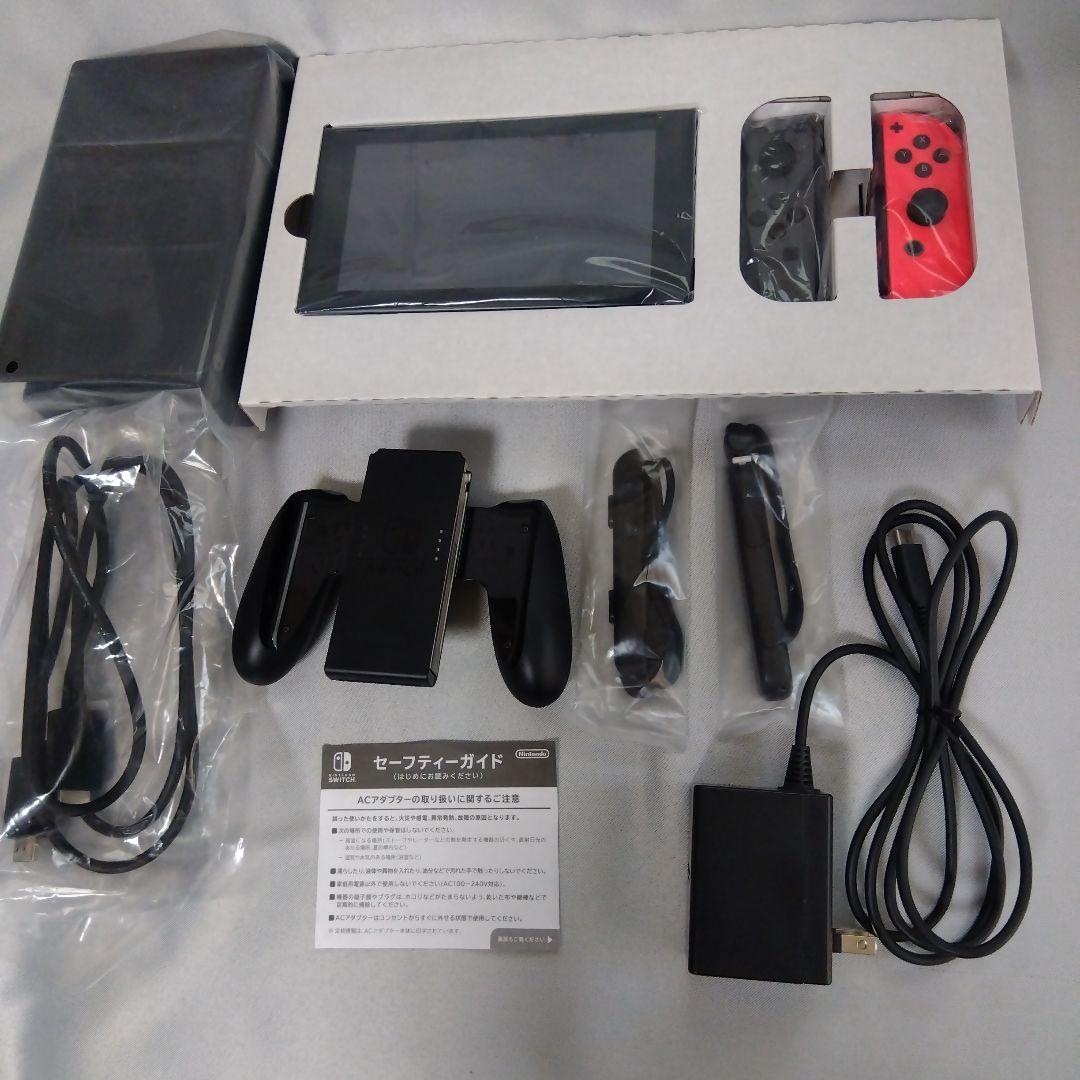 Nintendo Switch 本体 グレー 付属品完備 ケースとmSDカード付