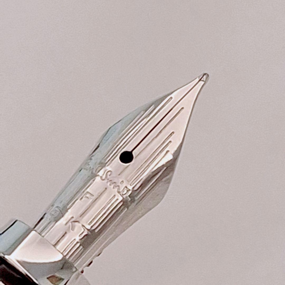 ポールスミス　チャコールグレーラッカー　万年筆　ペン先18K