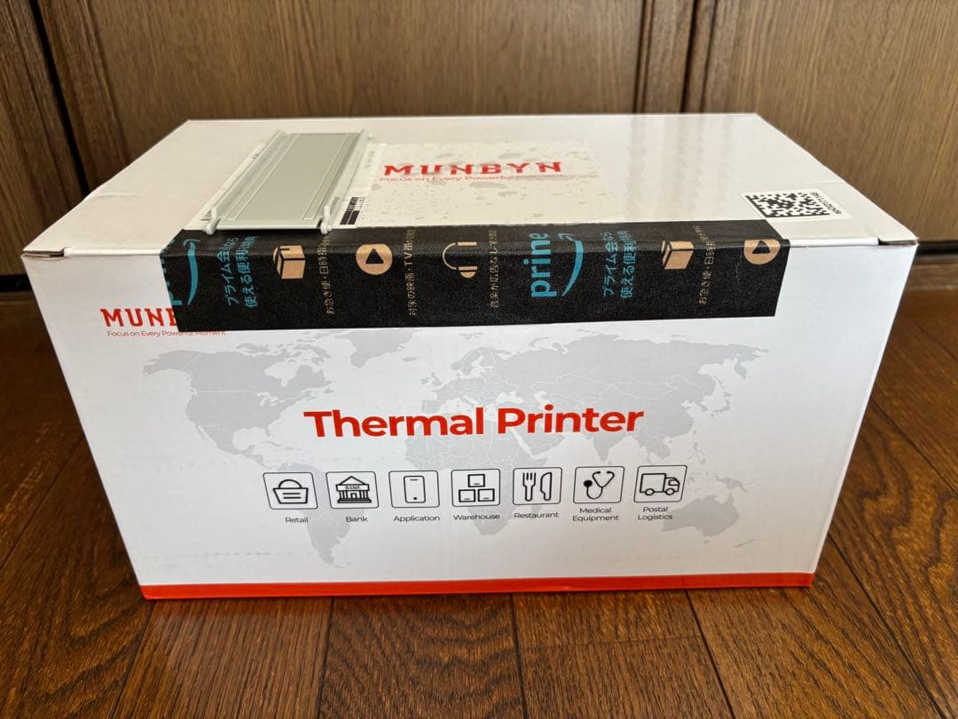 【新品未開封】レシートプリンター 感熱式[MUNBYN] ITPP047P（黒）