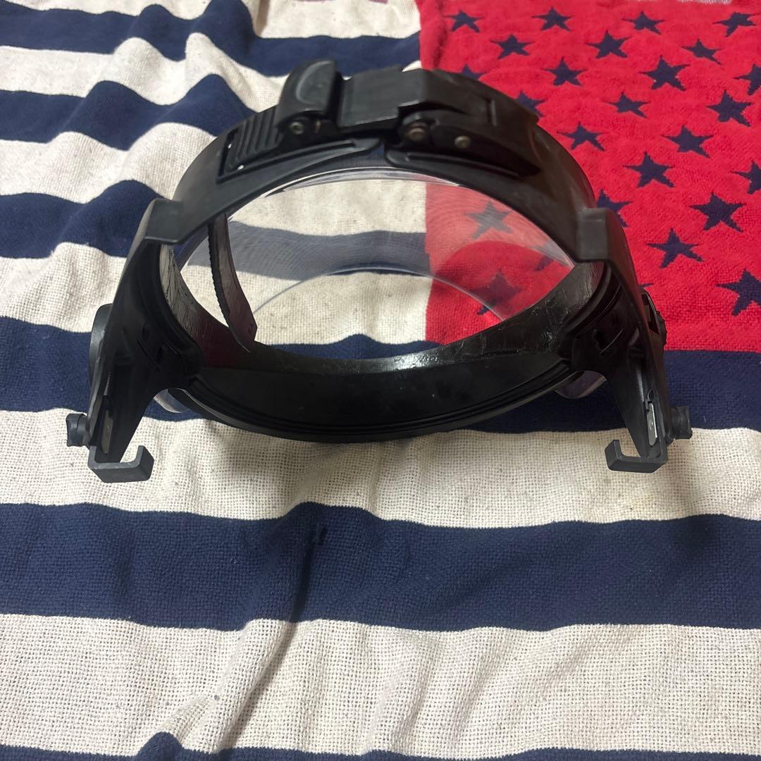 実物PAULSONフェイスシールド米警察装備CAGE CODE12858 B23
