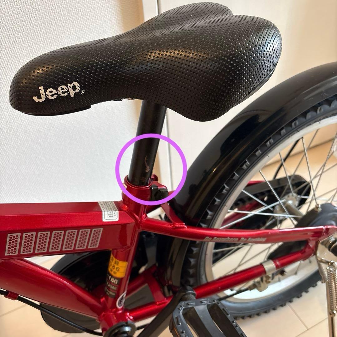 kaas　　自転車　Jeep 18インチ レッド