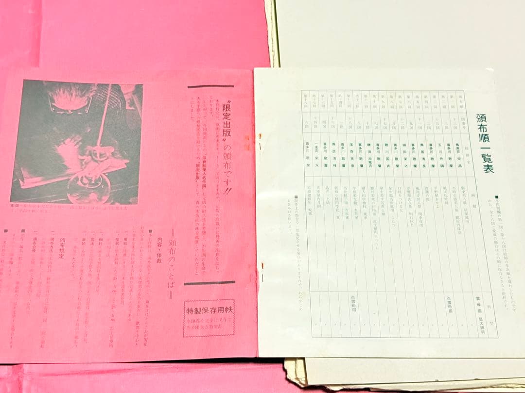 浮世絵美人名作選　限定出版頒布　アダチ版画研究所　第7〜13回7冊　UKIYOE