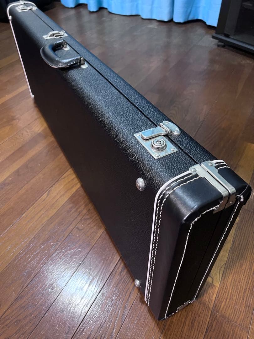 ハードケース付き ヴィンテージ TOMSON テレキャスター エレキギター 黒