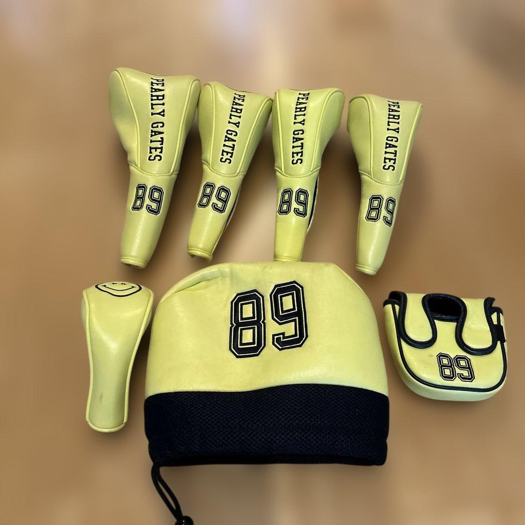 PEARLY GATES キャディバッグ 89 イエロー　ヘッドカバー付