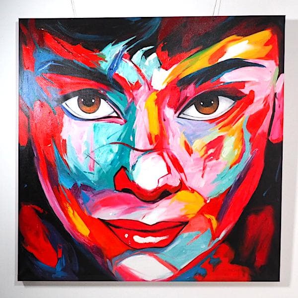 \"オードリー\" 特大ペンキアート 絵 一点物 店舗 展示品 送料無料