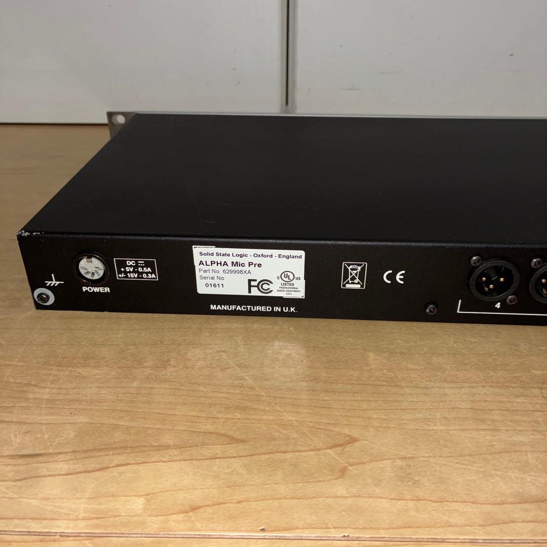 希少　動作SSL solid state logic alpha vhd pre