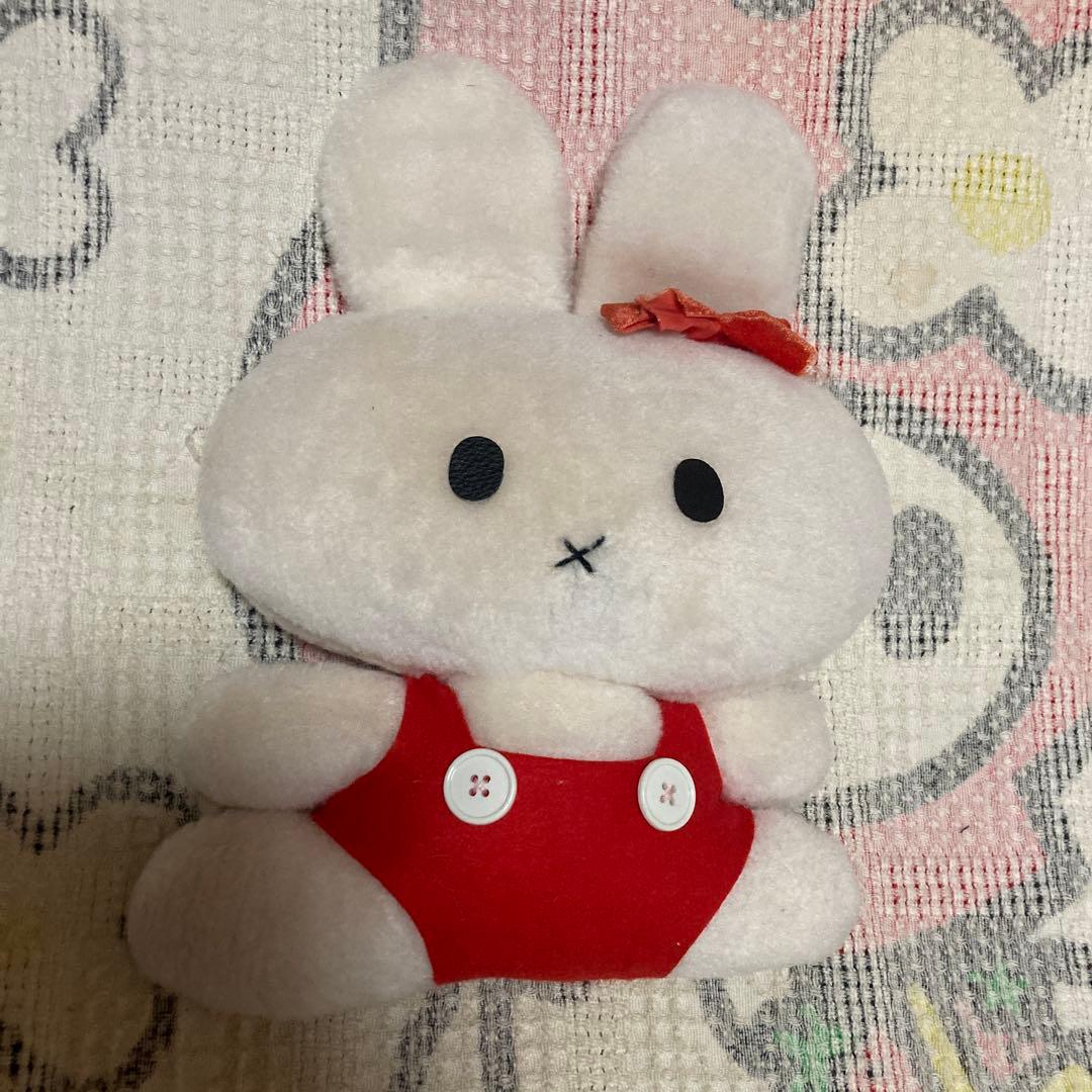 昭和レトロ　ウサギ　ぬいぐるみ　中古品　メーカー名不明　サンリオかな？